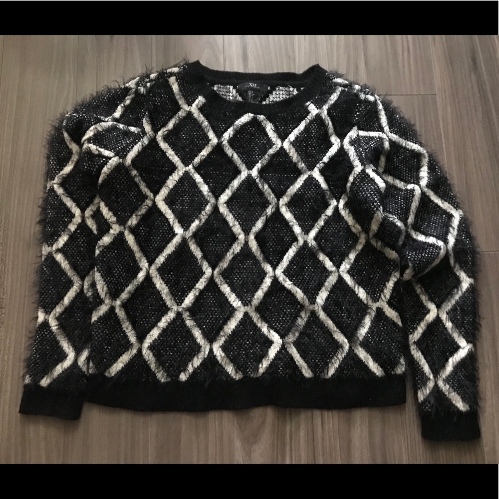 Black and white sweater